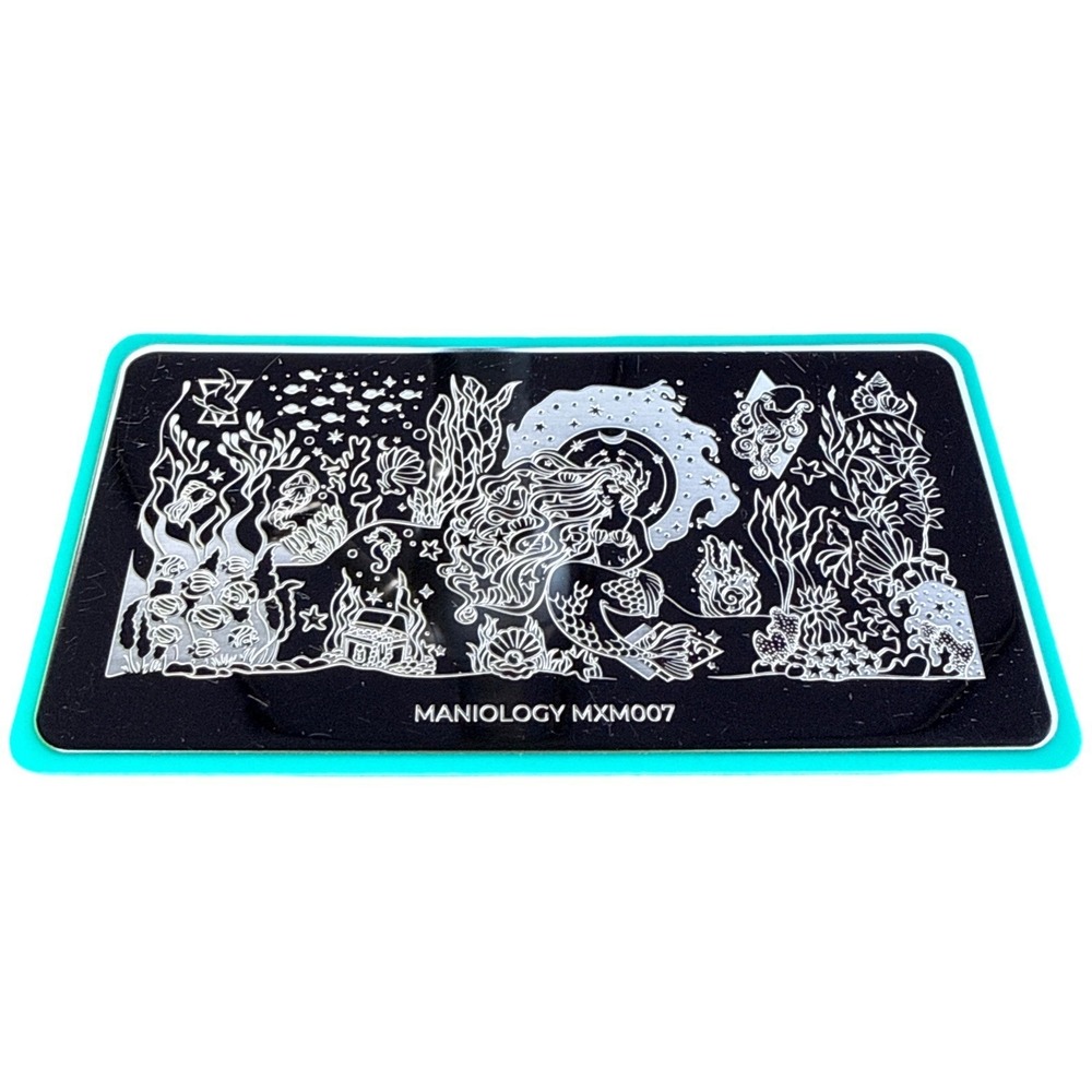 Maniology MXM007 Mermaid Undersea‎ Nail Stamping Plate Mani x Me Ocean Art